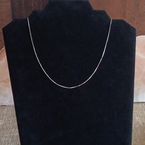 925 Tiny Box Chain Delicate Silver Necklace